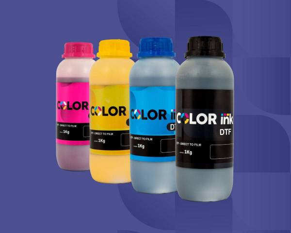 Tintas COLOR INK DTF CMYK + Branco